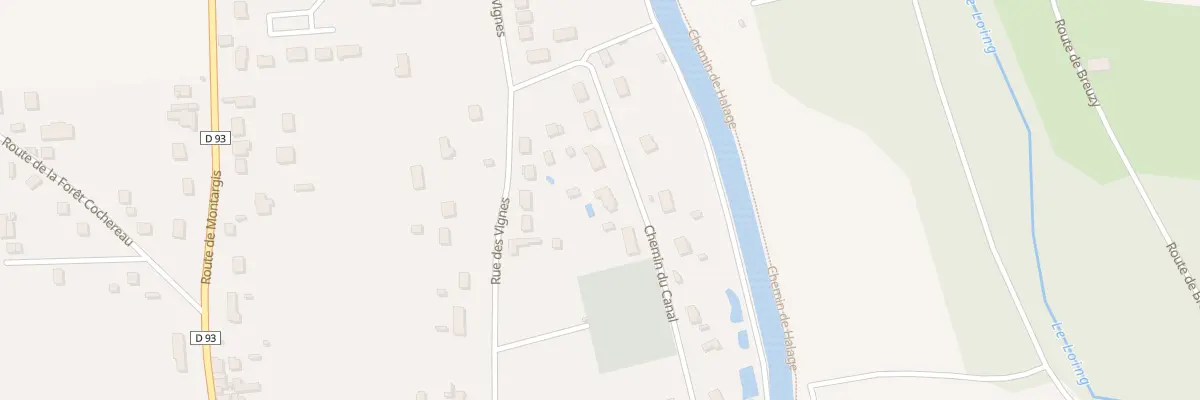 Plan du 11B Che du Canal à Montcresson