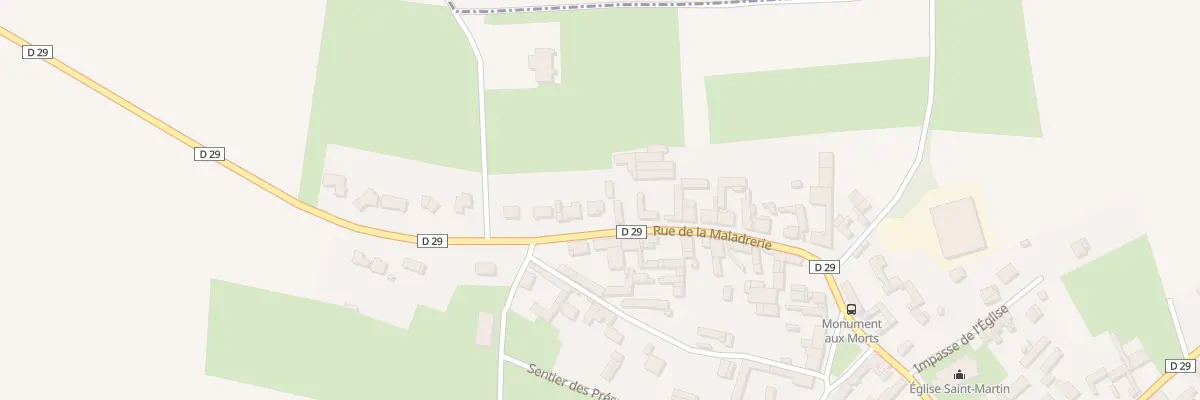 Plan du 18 Rue de la Maladrerie à Grévillers