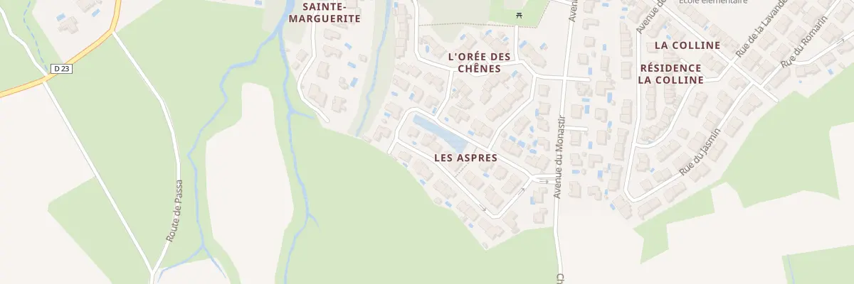 Plan du 10 Lot Les Aspres à Trouillas