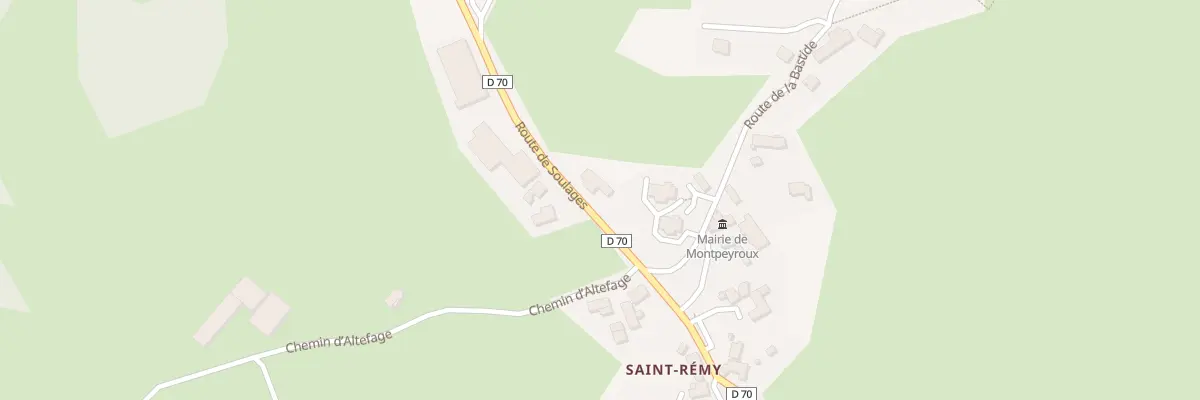 Plan du 5323 Saint Remy à Montpeyroux