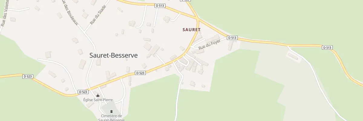 Plan du 5064 Le Bourg à Sauret-Besserve
