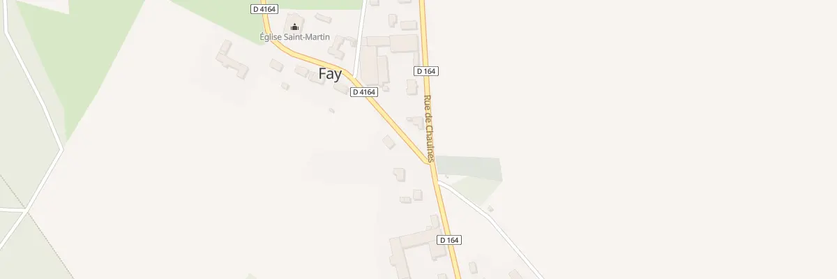 Plan du 11 Rue de Chaulnes à Fay