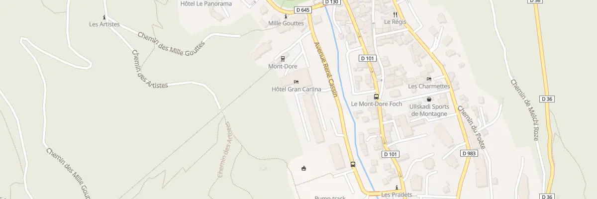 Plan du 10 Av René Cassin à Mont-Dore