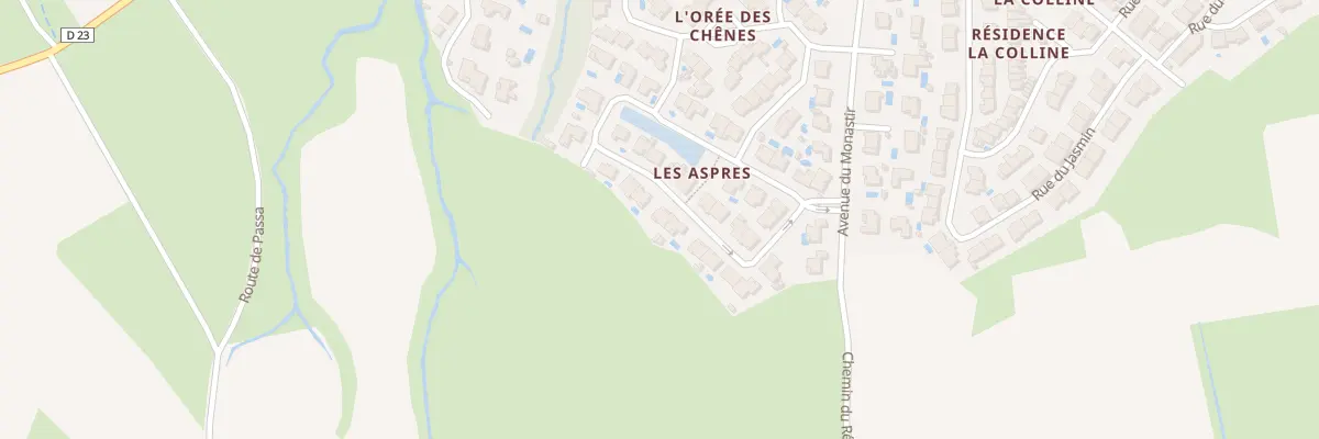 Plan du 33 Lot Les Aspres à Trouillas