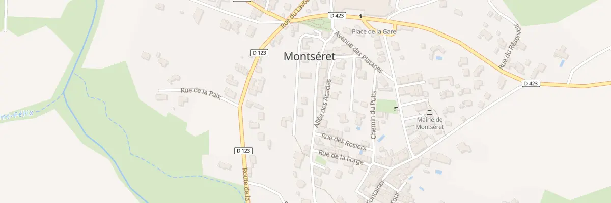 Plan du 4 Rue de la Serre à Montséret