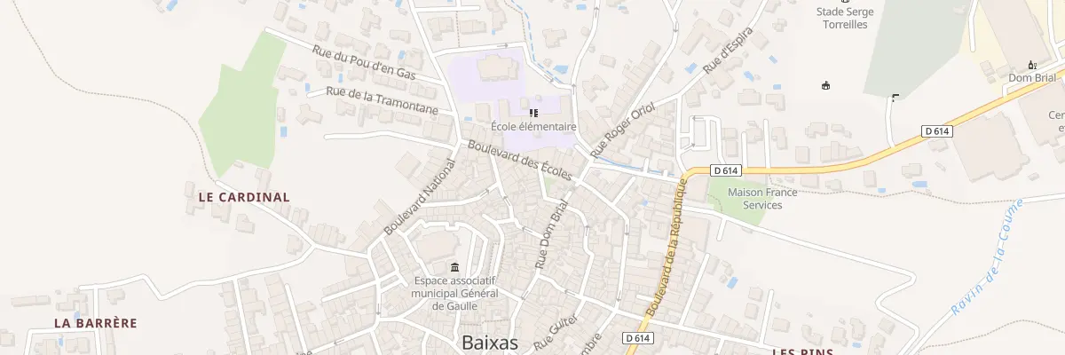 Plan du 13 Rue des Remparts à Baixas