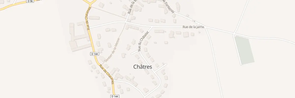 Plan du 13 Rue du Chatelet à Châtres