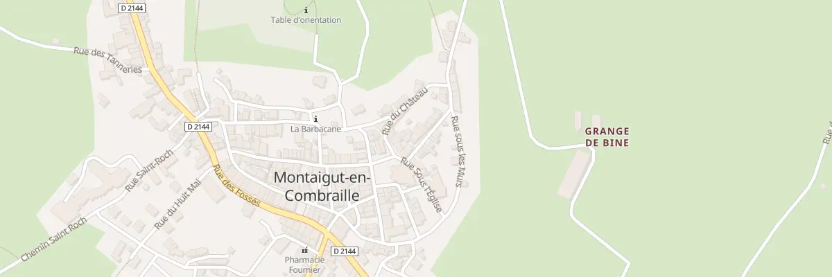 Plan du 1B Rue Porte Montmarault à Montaigut-en-Combraille