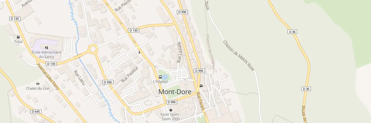 Plan du 5 Av des Belges à Mont-Dore