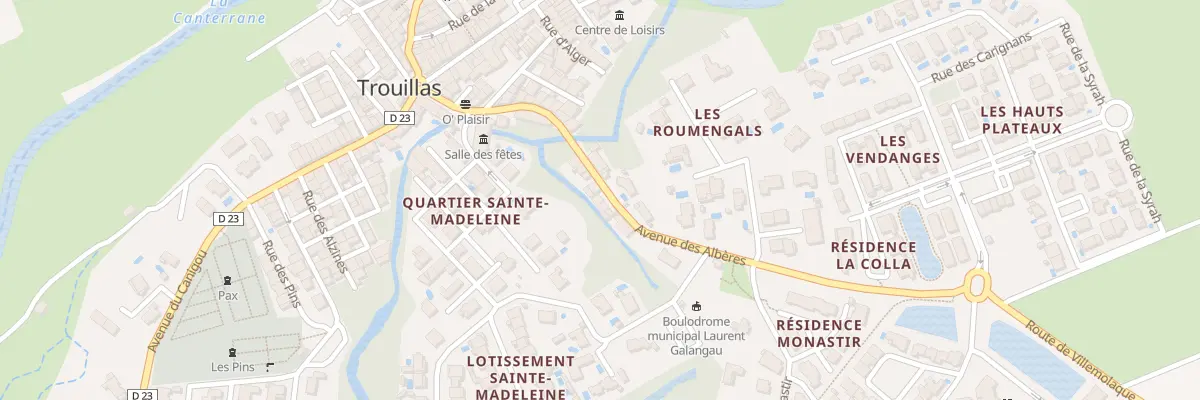 Plan du 16 Av des Albères à Trouillas