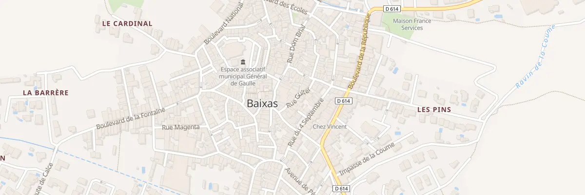 Plan du 11 Rue Guiter à Baixas