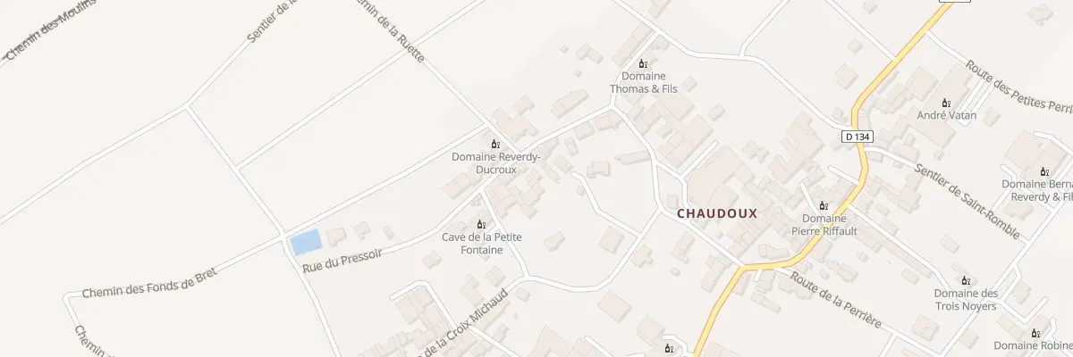 Plan du 29 Chaudoux à Verdigny