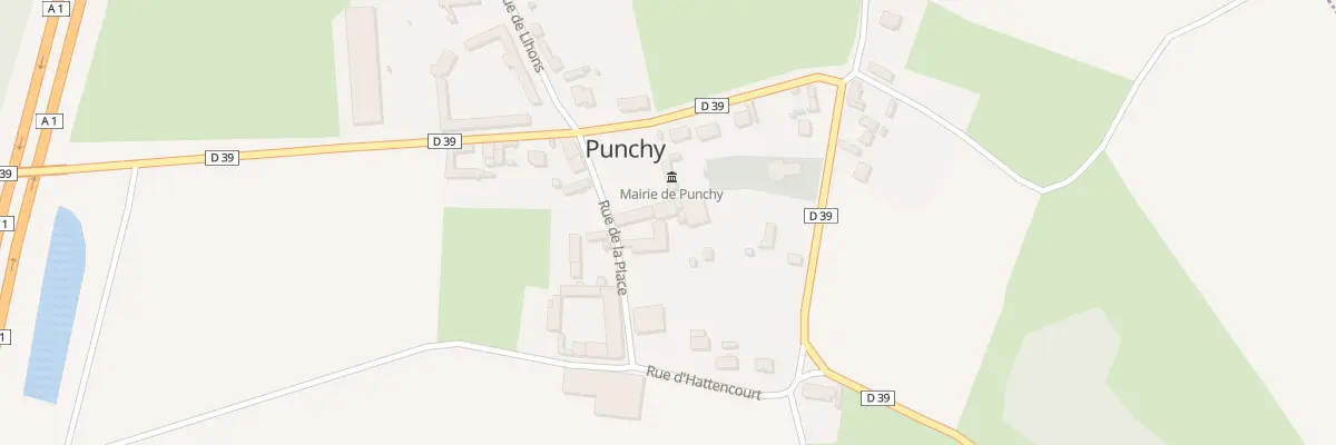 Plan du 3 Rue de la Place à Punchy