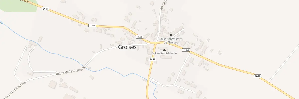 Plan du 2 Rte de Lugny-champagne à Groises