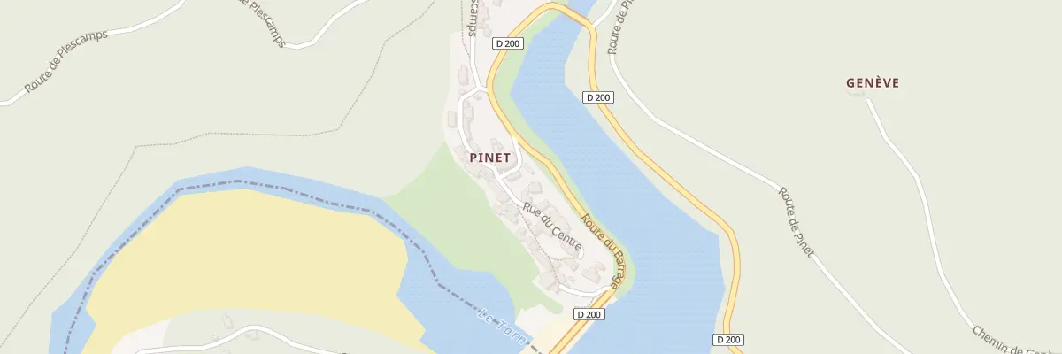 Plan du 5316 Pinet à Viala-du-Tarn
