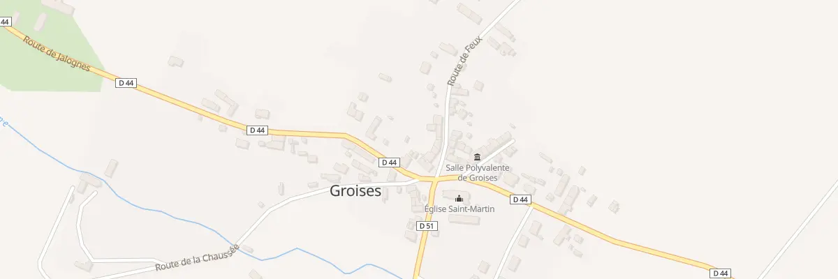 Plan du 5 Rte de Feux à Groises