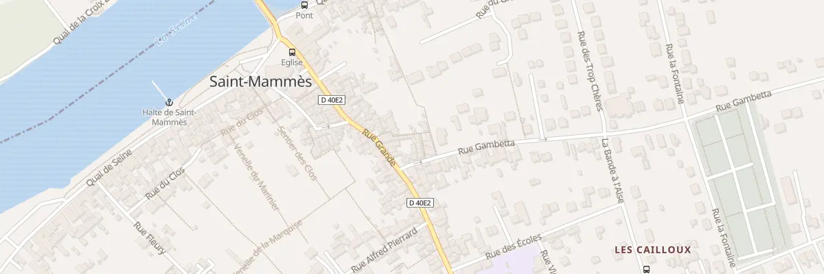 Plan du 2 Pas François Coppée à Saint-Mammès