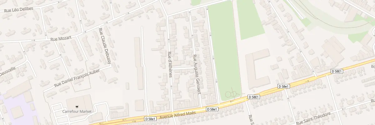 Plan du 2B Rue de Liège à Lens