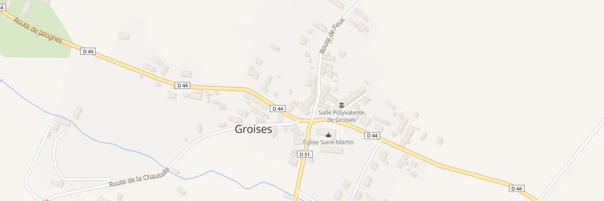 Plan du 3 Rte de Feux à Groises