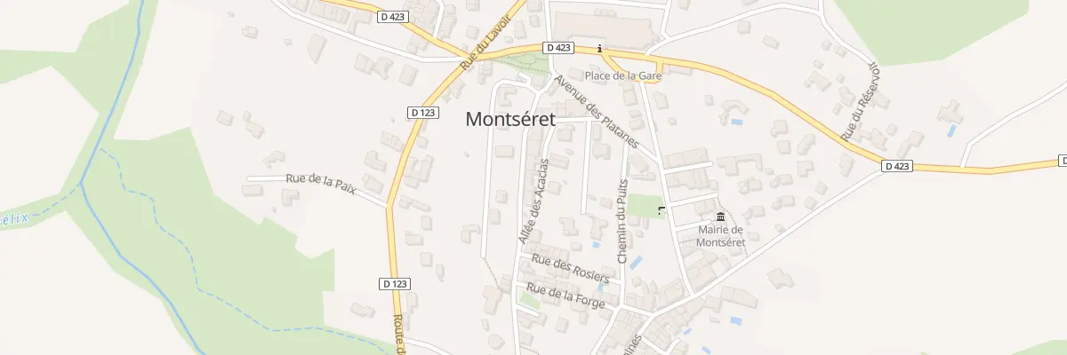 Plan du 16 All des Acacias à Montséret
