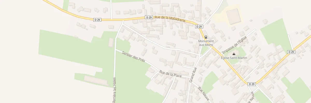 Plan du 1 Che Particulier à Grévillers