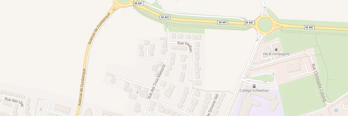 Plan du 306 Rue des Trois Maisons à La Bassée