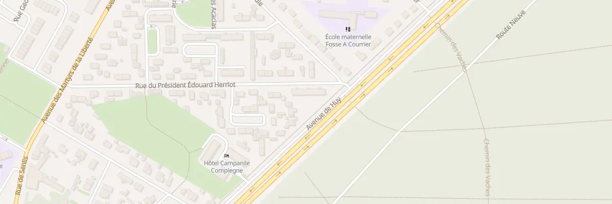 Plan du 32 Rue Pdt Edouard Herriot à Compiègne