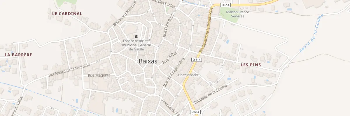 Plan du 20 Rue Guiter à Baixas