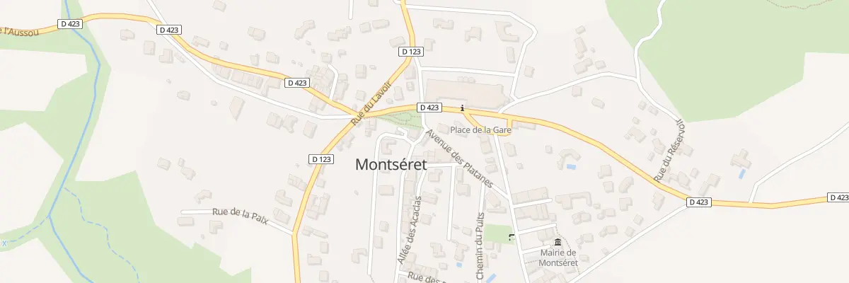 Plan du 1 Rue de la Serre à Montséret