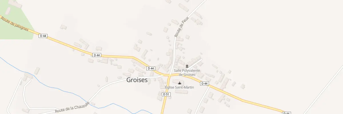 Plan du 9 Rte de Feux à Groises