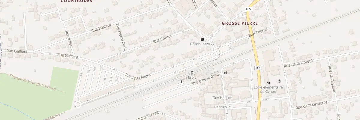 Plan du 12 Rue Félix Faure à Esbly