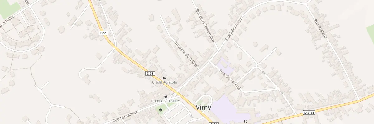 Plan du 2 Imp de l’Hotel à Vimy