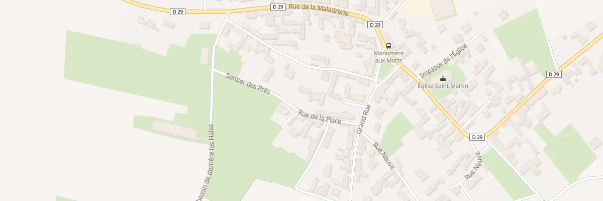 Plan du 4 Rue de la Place à Grévillers