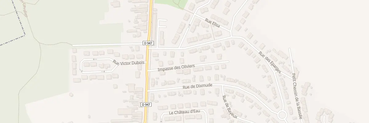 Plan du 1 Imp des Oliviers à Hulluch