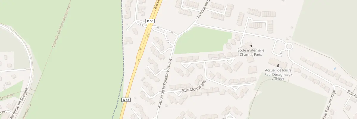 Plan du 23 Rue Montaigne à Esbly