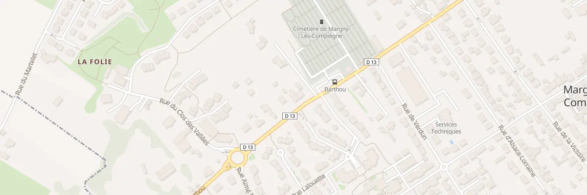 Plan du 532 Rue Louis Barthou à Margny-lès-Compiègne