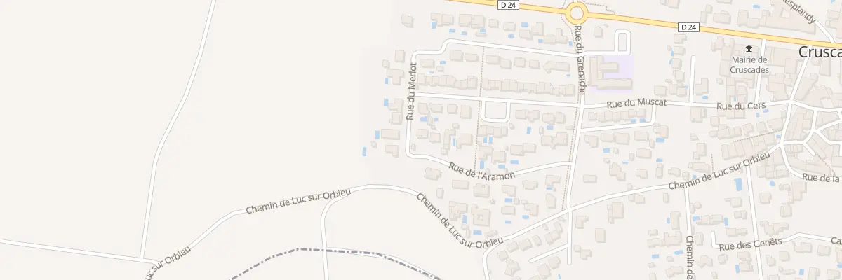 Plan du 20 Rue de l’Aramon à Cruscades