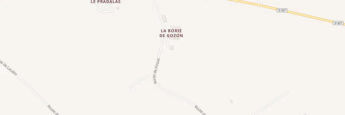 Plan du 5087A La Borie de Gozon aux Costes-Gozon