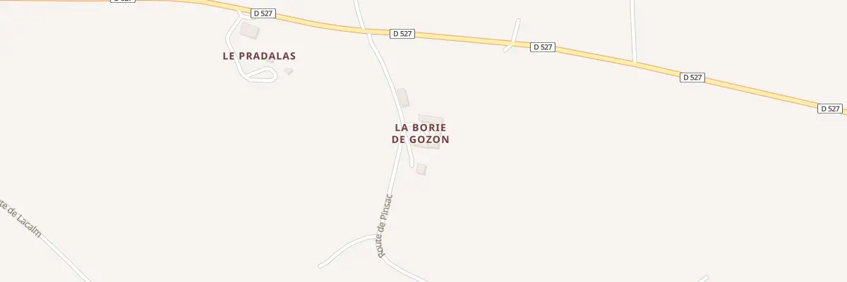 Plan du 5087 La Borie de Gozon aux Costes-Gozon