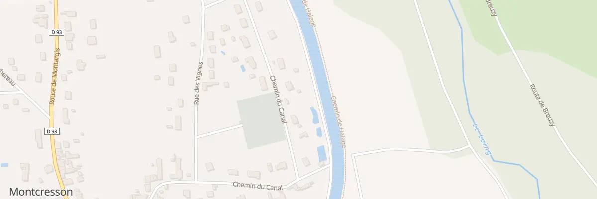Plan du 24 Che du Canal à Montcresson