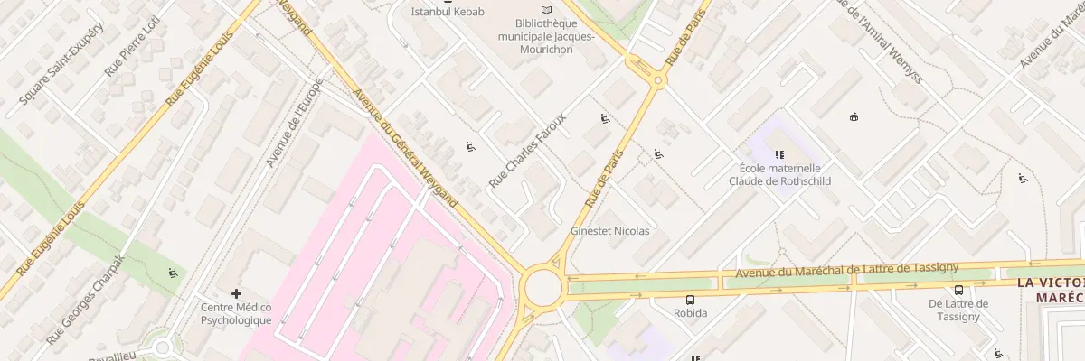 Plan du 2 Rue Charles Faroux à Compiègne