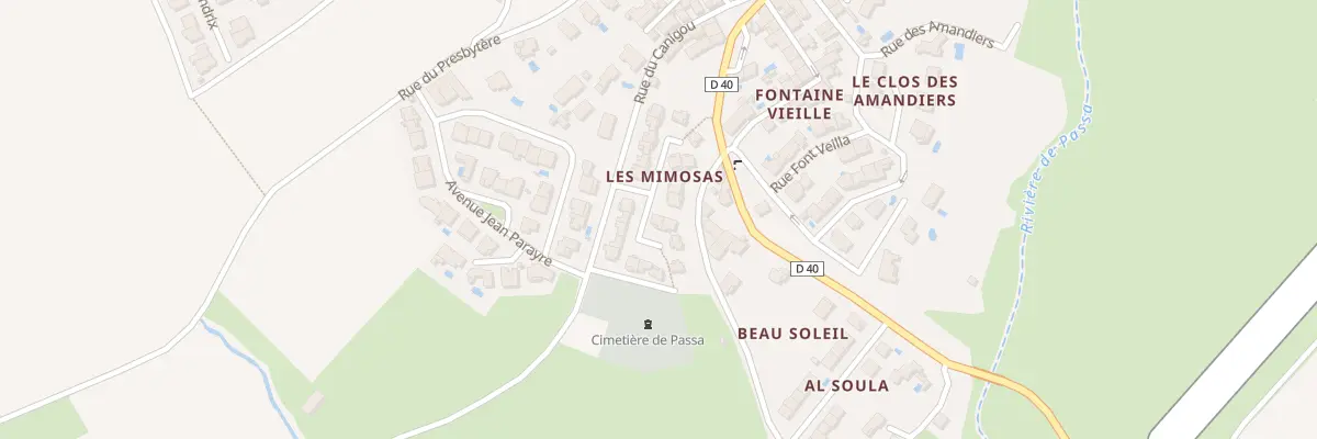 Plan du 24 Res Les Mimosas à Passa