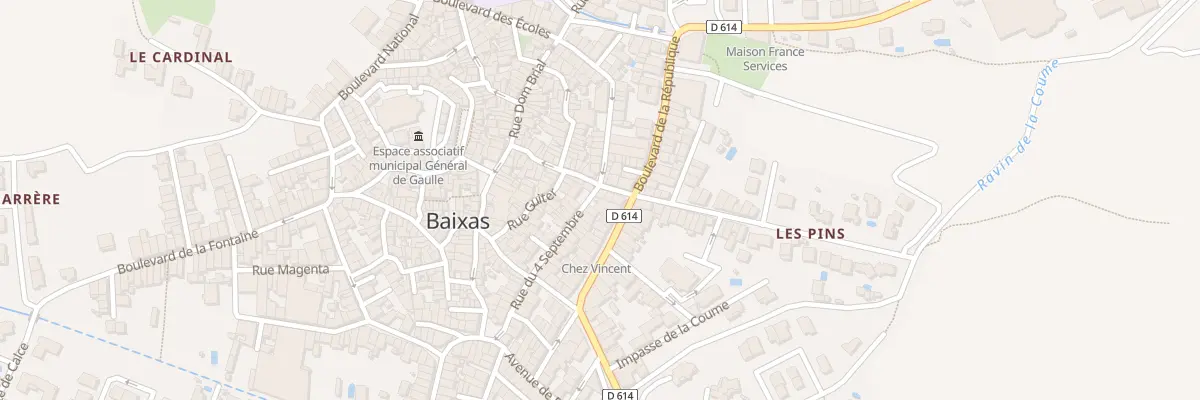 Plan du 1 Rue du 4 Septembre à Baixas