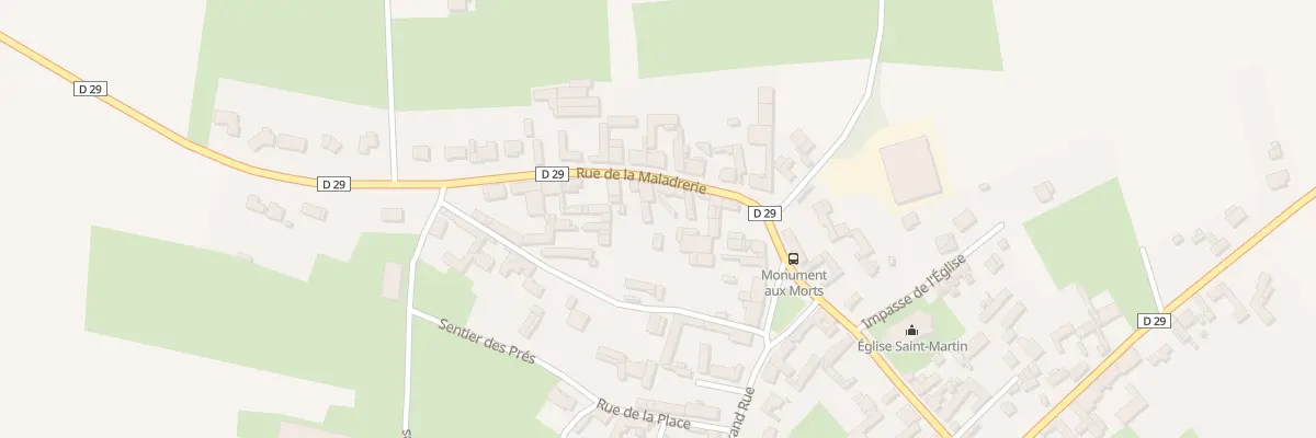 Plan du 5 Rue de la Maladrerie à Grévillers