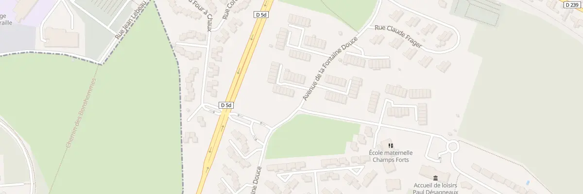 Plan du 1 Rue Claude Bernard à Esbly