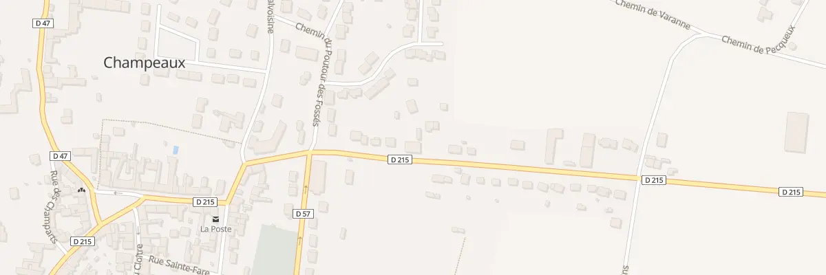 Plan du 17 Rue du Stade à Champeaux