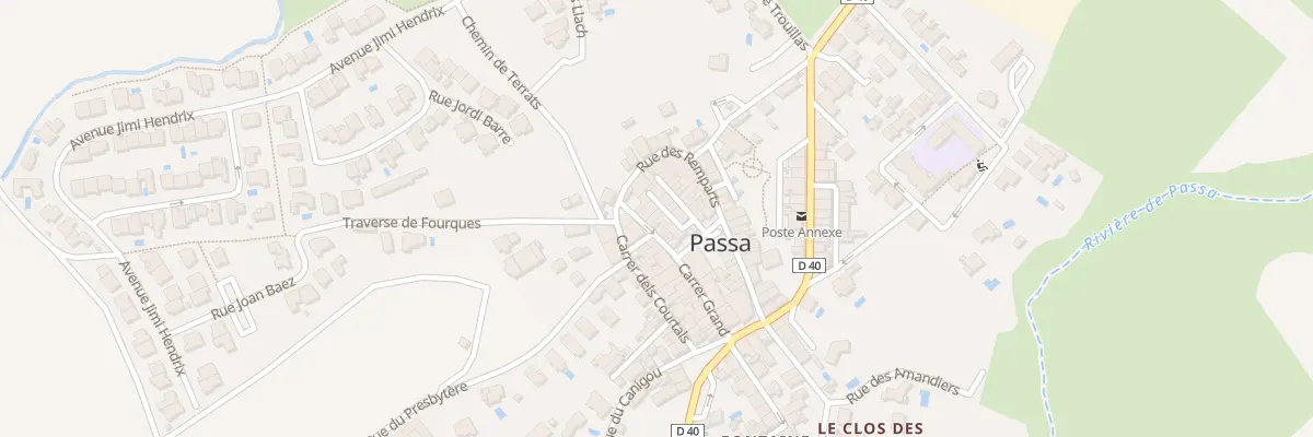 Plan du 33 Rue des Remparts à Passa