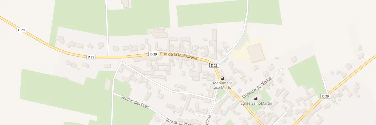 Plan du 3 Rue de la Maladrerie à Grévillers