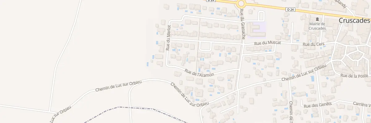 Plan du 16 Rue de l’Aramon à Cruscades