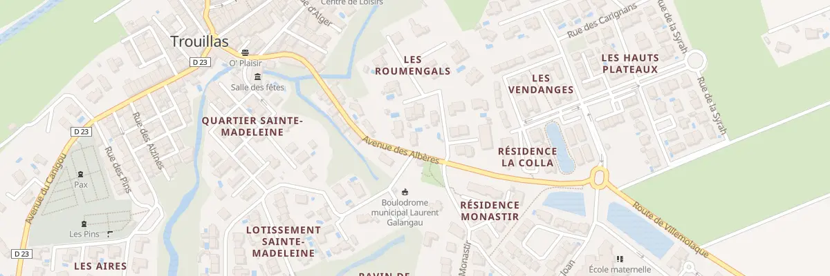 Plan du 20 Av des Albères à Trouillas